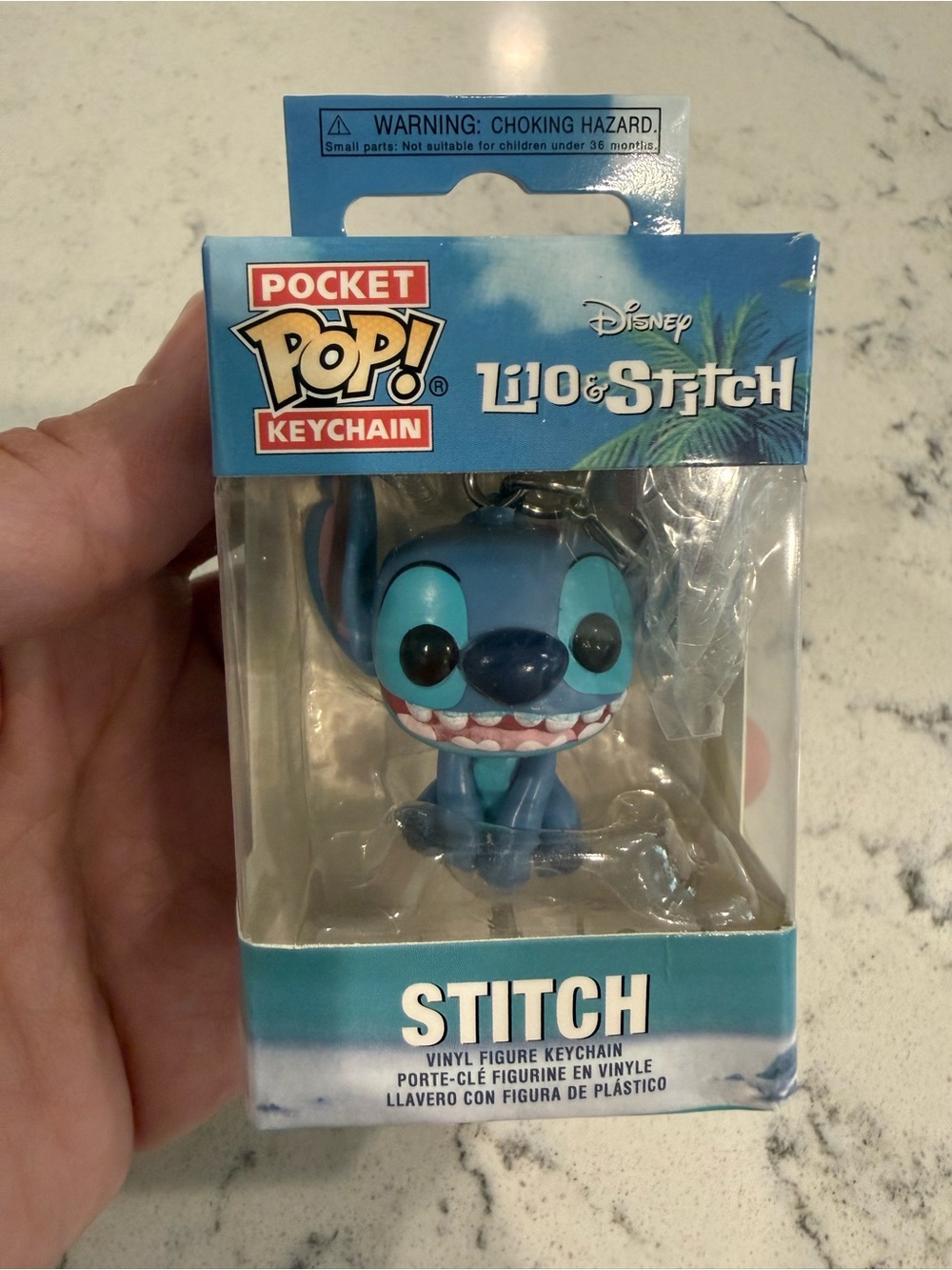 Funko Pocket Pop! Keychain Teal Backing Blue Accent
